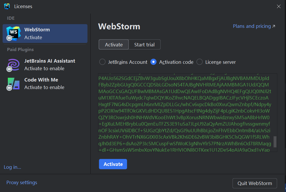 WebStorm 2024.2.0.1 激活教程，附激活码